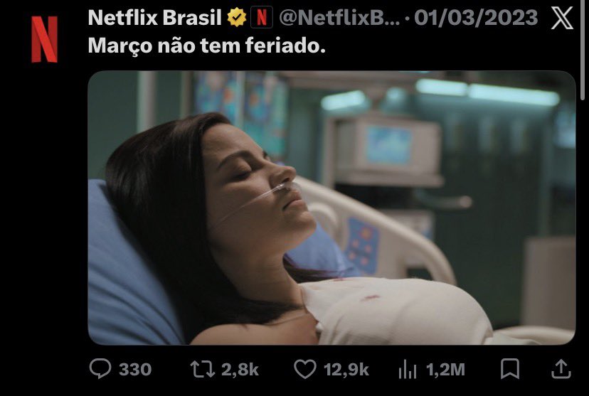 Lucaspp355's tweet photo. @NetflixBrasil Net to esperando esse seu Tweet atualizado…..

Março não tem feriado🥲 https://t.co/D5X1URQ1Y1