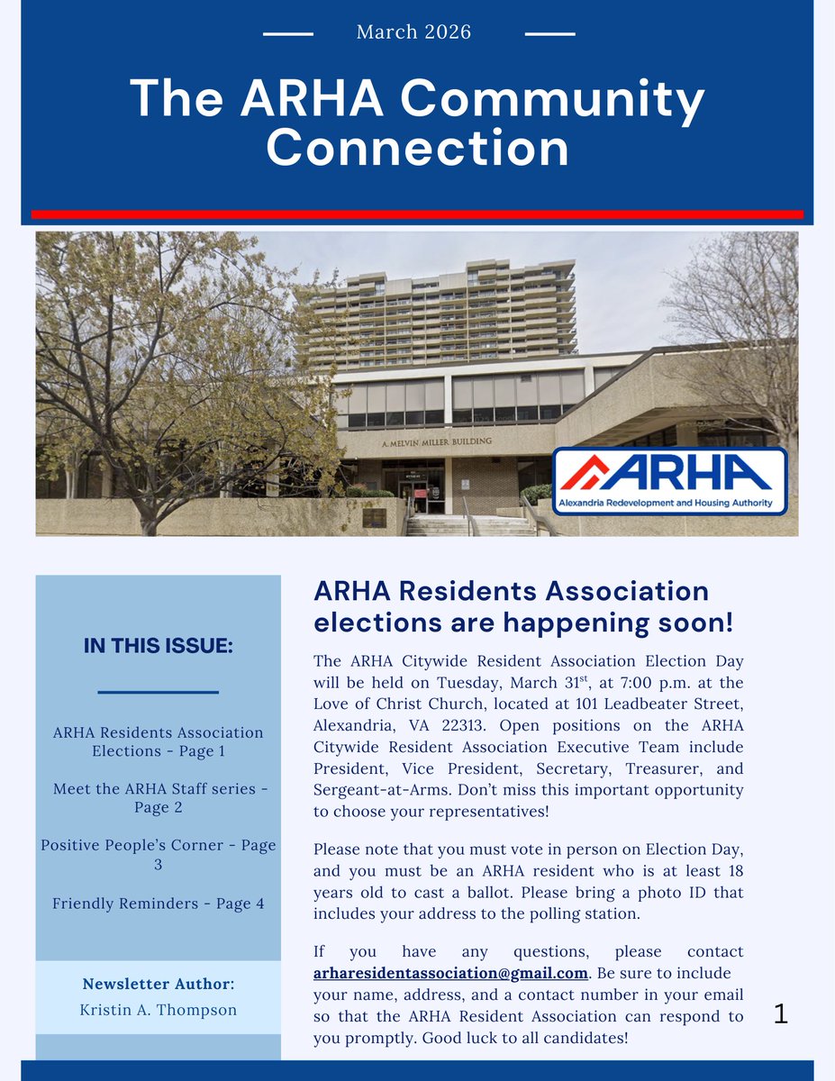 Alexandria Redevelopment and Housing Authority tweet media