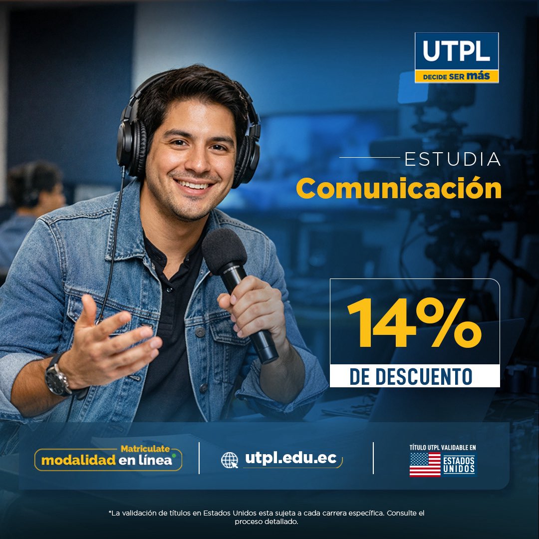 Carrera de Comunicación UTPL tweet media