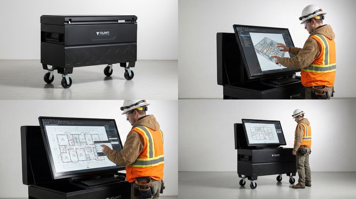 VolantiDisplays's tweet photo. CONEXPO starts tomorrow. Stop by Booth N10244 to check out our new product: Mini Job Box. https://t.co/GyxtvraHlJ