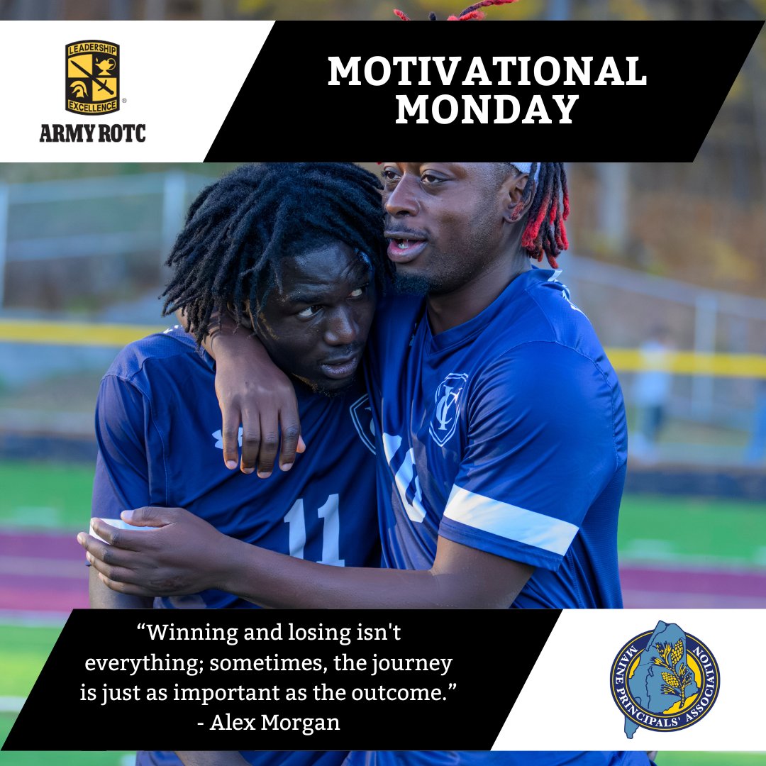 MPA_Sports's tweet photo. “Winning and losing isn't everything; sometimes, the journey is just as important as the outcome.”
- Alex Morgan
#MPASports #MotivationalQuotes
__
Go beyond your field of study and get a world-class education in leadership.
In Army ROTC, you’ll work side by side with peers who support your growth and you’ll become a role model, mentor, and decision-maker.
In any environment, at any scale.
It’s a challenging path, but along the way you’ll sharpen your skills and show yourself and those around you exactly what you’re capable of.
Decide to lead, at https://t.co/UivOn7yYdV
To learn more about Army ROTC and the opportunities available, contact your local scholarship and enrollment officer: Brendan Fahey - brendan.fahey@maine.edu.
