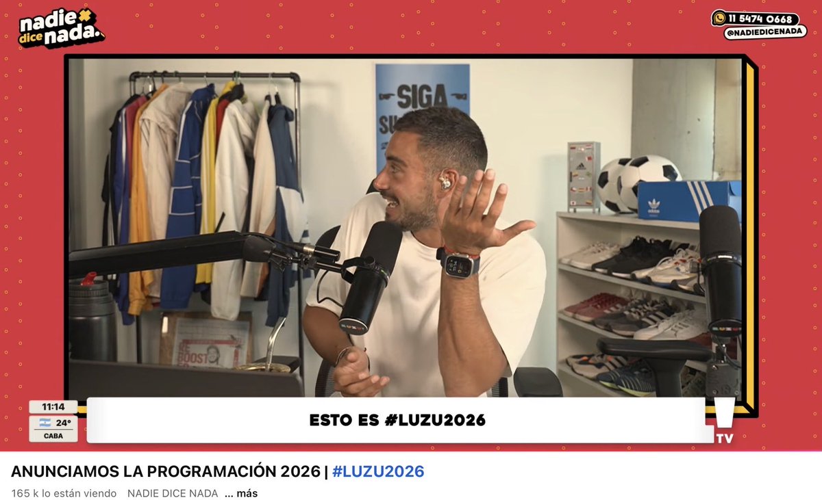 Nico hablando solo con su comunidad. 165k 
👏👏👏👏👏👏👏👏👏👏👏👏👏👏👏👏