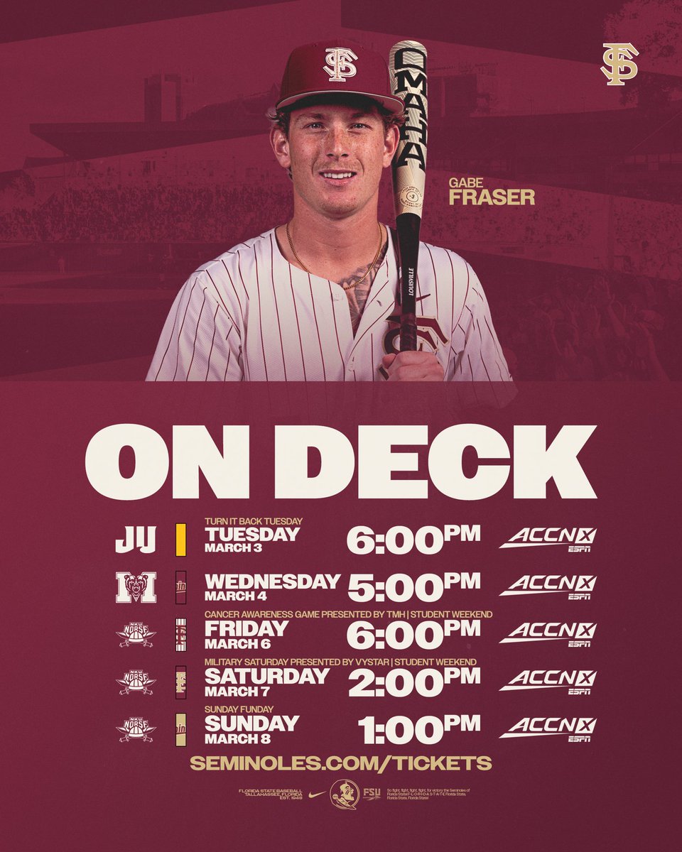FSU Baseball tweet media