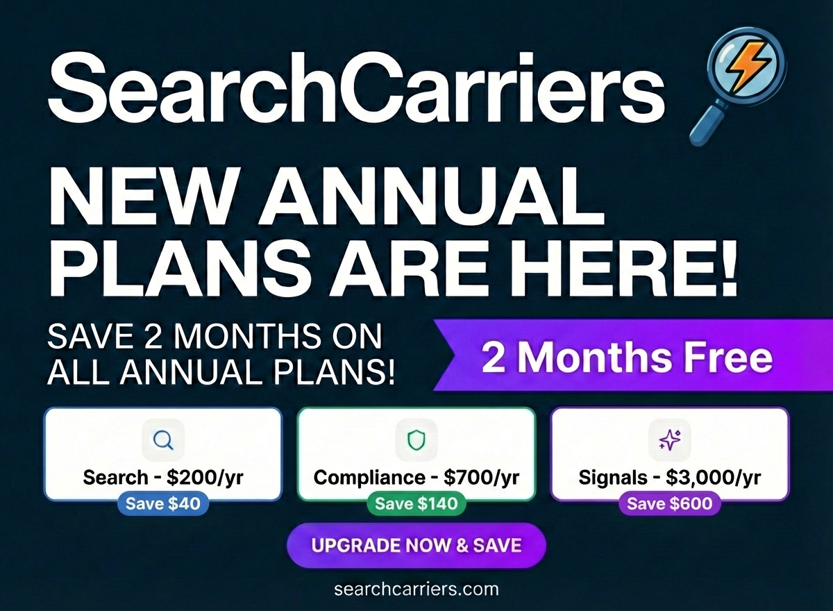 SearchCarriers.com tweet media