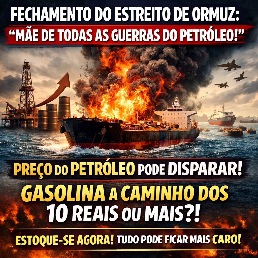 Gasolina no Brasil poderá explodir e no mundo todo também! Produtos tendem a ficar mais caros por causa do frete! Comprem o que precisam o quanto antes!