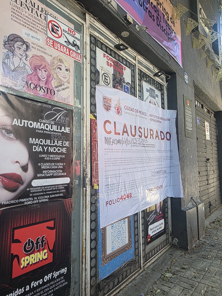 LauraEleu's tweet photo. "la cultura no es un privilegio, es un derecho".
@ClaraBrugadaM
● EL MUNDO DEL REVÉS ●
-clausuran teatro de los poquísimos asequibles a la ciudadanía.
📍 FORO OFF SPRING
C. Francisco Pimentel 14, San Rafael, Cuauhtémoc, 06470 Ciudad de México, CDMX
@inveacdmx @anafrancismor https://t.co/Trm2q6VfFt