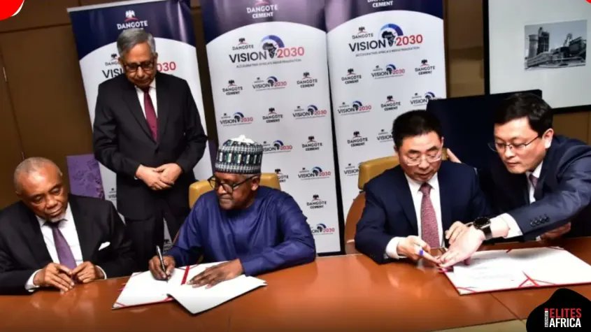 ElitesAfrica's tweet photo. Dangote Cement, Sinoma Sign $1bn Deal to Expand Cement Projects Across Africa
https://t.co/Ye1AG7IOnI
#runtown #abacha #dikeh https://t.co/MANQ1laFTf