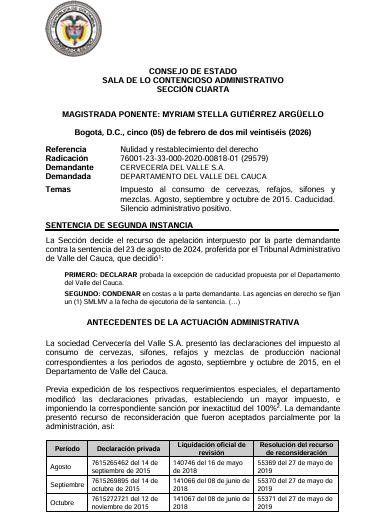 articulo20's tweet photo. SENTENCIA RECOMENDADA 🗣 

#Contencioso #Tributario #Entesterritoriales

@consejodeestado unifica criterio sobre la notificación por conducta concluyente al exigir el conocimiento efectivo del acto administrativo
 
RAD: 76001-23-33-000-2020-00818-01 (29579) https://t.co/HLUVyu60Ox
