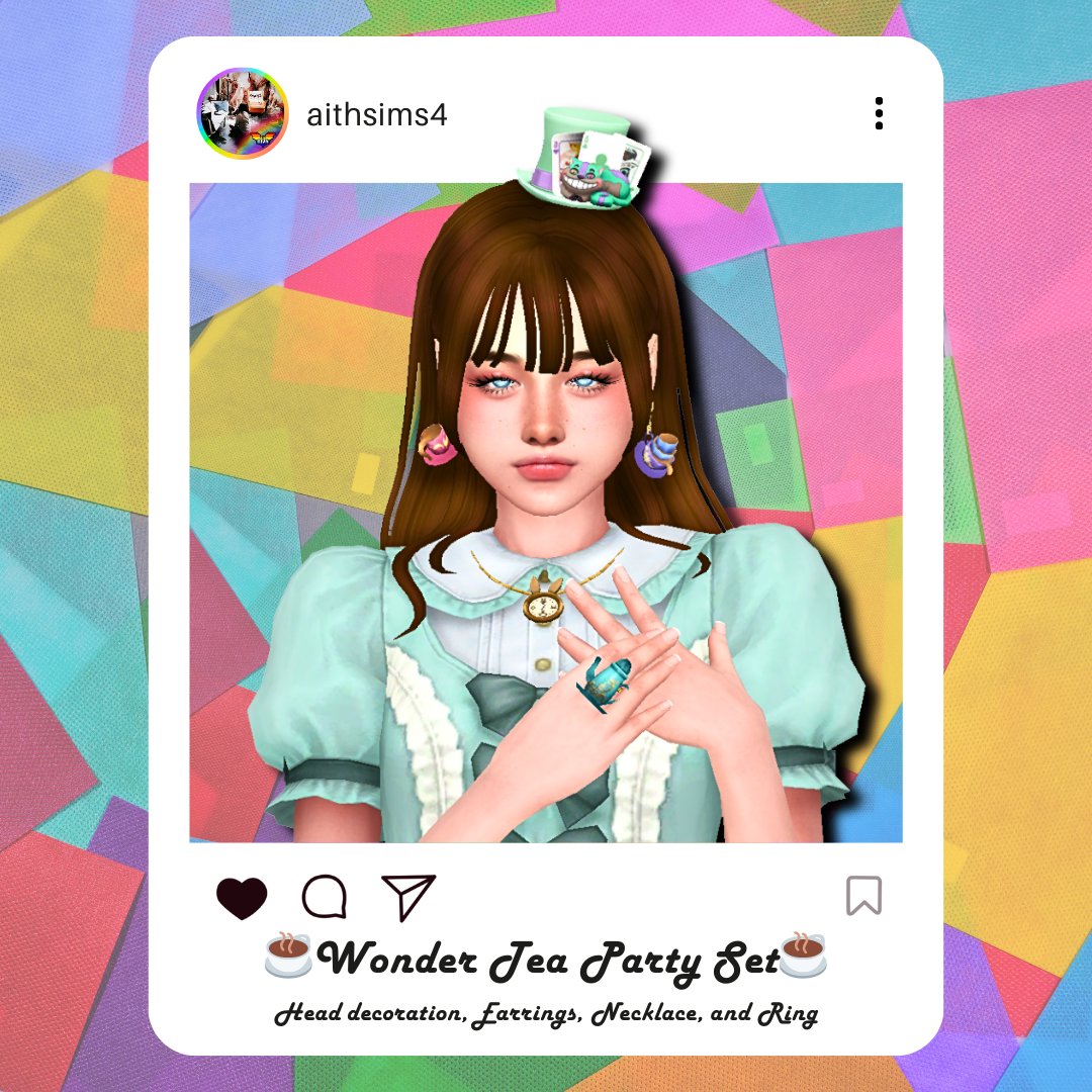 ice_1127's tweet photo. ๐๐Wonder Tea Party Setโ๐ฉ
Enjoy "Curiouser and curiouser!" tea party!
https://t.co/EmEgF61ozx
#TheSims4 #TS4 #ts4cc #ใทใ ใบ4 #ShowUsYourSims #s4cc #ts4ccfinds #TheSims #SimJammers #SimsFederation #sims4cc #sims4ccfinds #sims4downloads https://t.co/5rXYtBGqcx