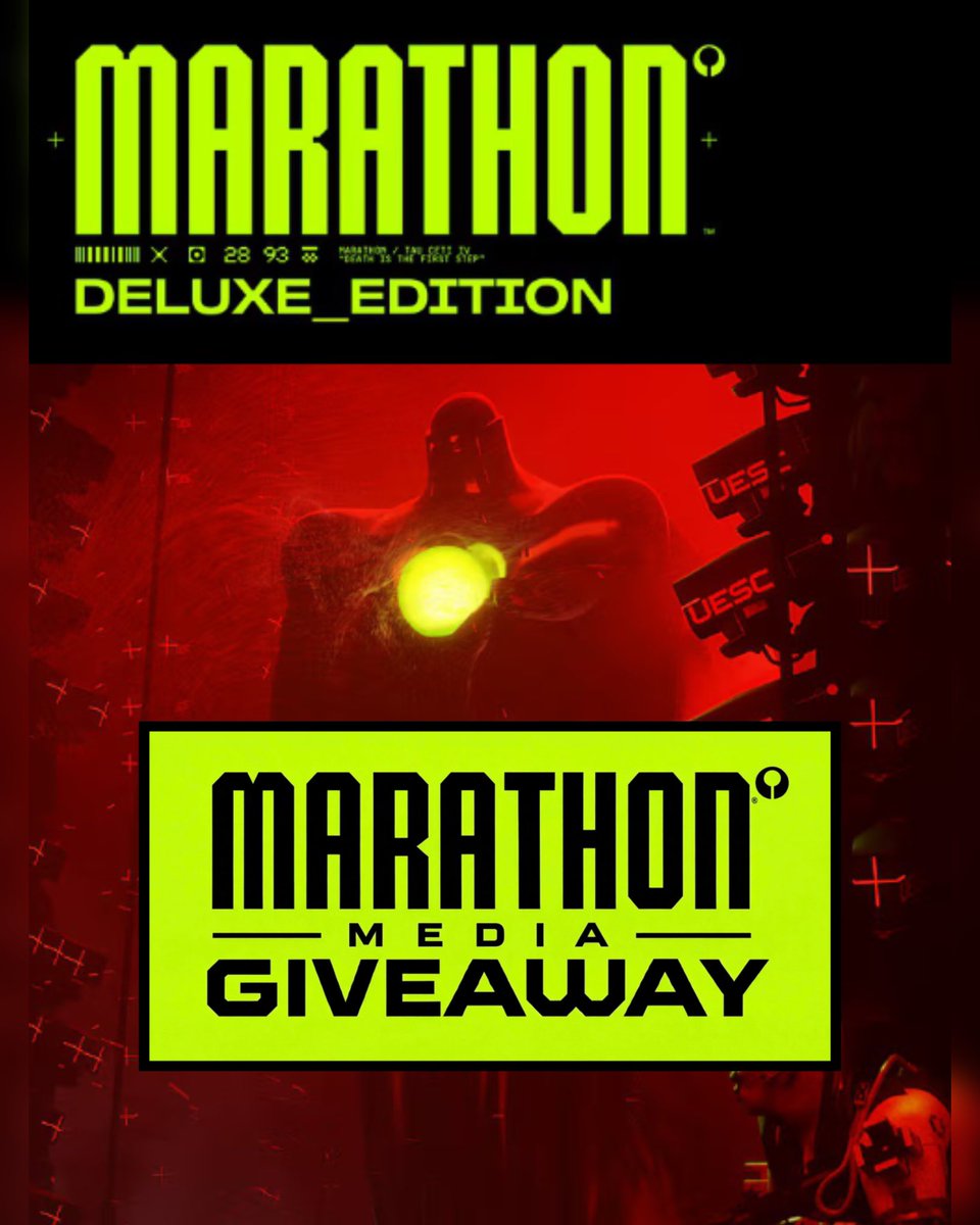 To celebrate the launch of <a href="/MarathonTheGame/">Marathon</a> I’m hosting a special giveaway for the <a href="/LostCityFam/">The Lost City</a> and <a href="/Bungie/">Bungie</a>
COMMUNITY!

MARATHON DELUXE EDITION GIVEAWAY!!!

One lucky winner will receive a copy of #Marathon Deluxe Edition on the platform of their choice!

How to Enter (Follow All