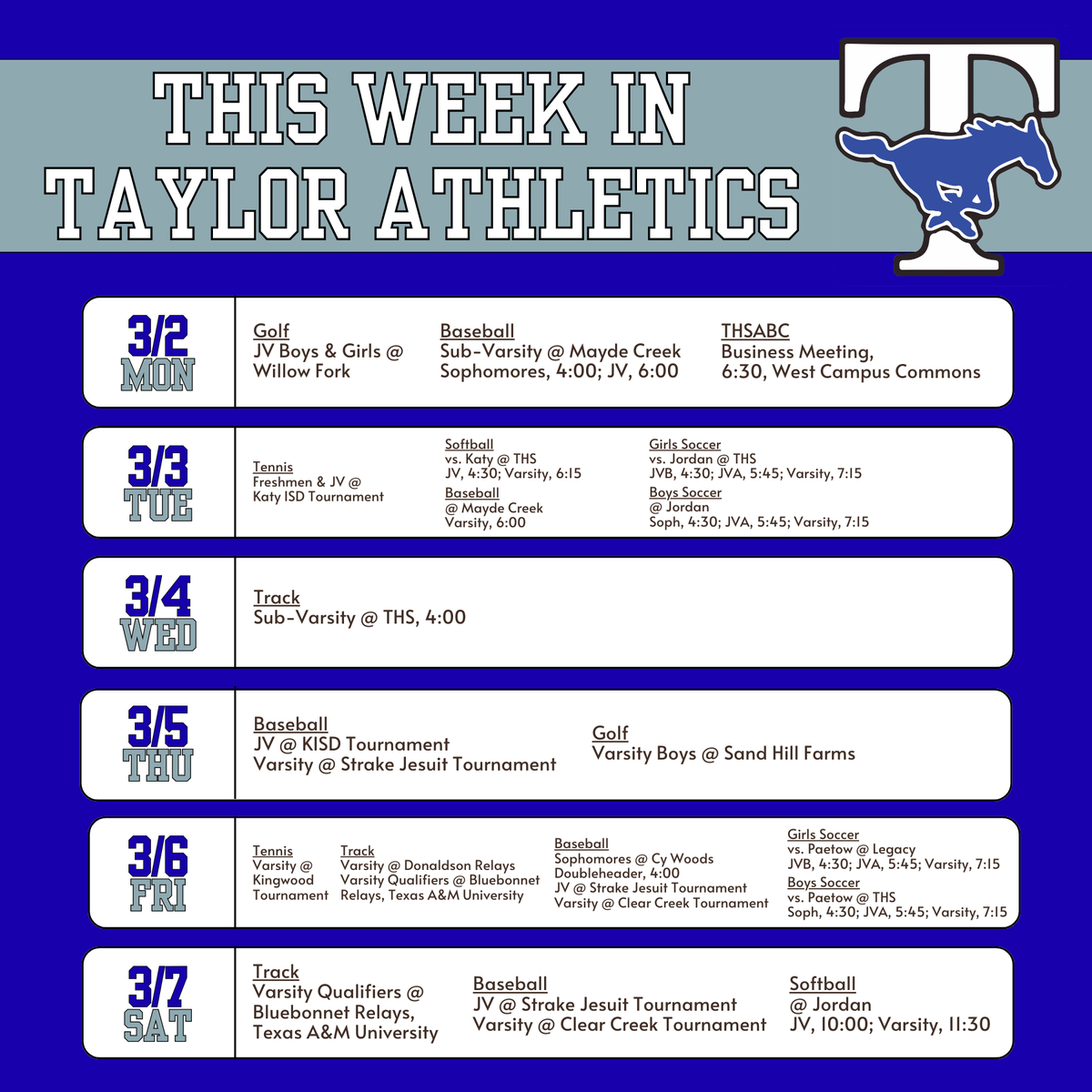 Taylor Athletics (Katy ISD) tweet media