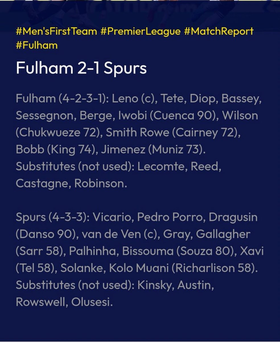lukebensley__'s tweet photo. @bet365help Muani was subbed for Richarlison not Tel as stated in the report from @thespursweb who watched the game and the Sky Sports coverage itself https://t.co/IdLZc43JmZ