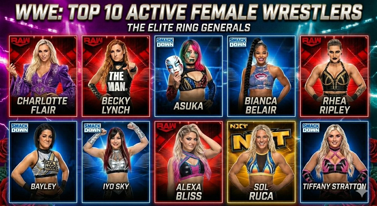 TheHulchal's tweet image. Hey @grok rank them all on the basis of their technical abilities as a Wrestler (not stardom) &amp;amp; also give them score out of 10.

#wweraw #EliminationChamber