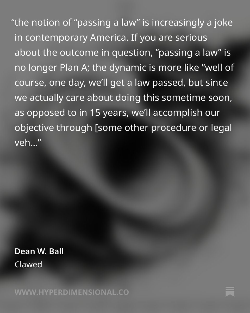 incredible piece on @AnthropicAI vs @DeptofWar via @deanwball https://t.co/lmJgLzCxMD

you simply ca