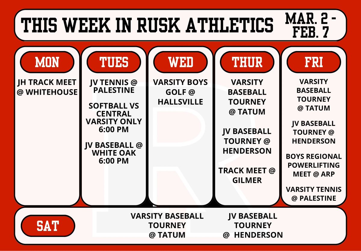Inside rUSk Athletics this week! 

#TAKEFLIGHT