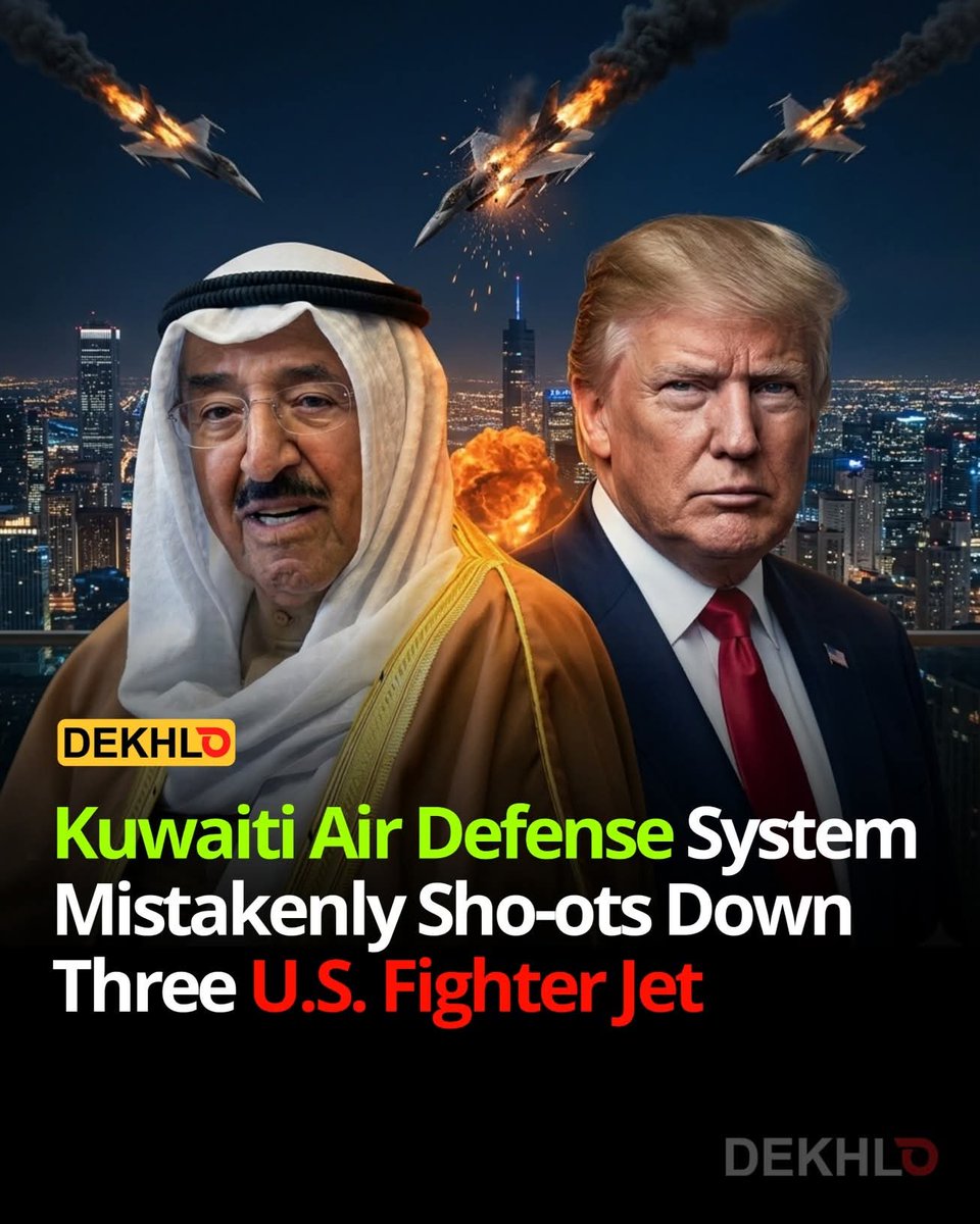 Israrkakar153's tweet photo. Kuwaiti Air Defense System Mistakenly Sho-ots Down Three U.S. Fighter Jet
Disclaimer: This content is shared solely for awareness, educational, public information, and journalistic purposes.
#Iran #IsraelIranConflict #TelAviv #quwait #dubi https://t.co/0tOnRPw30g