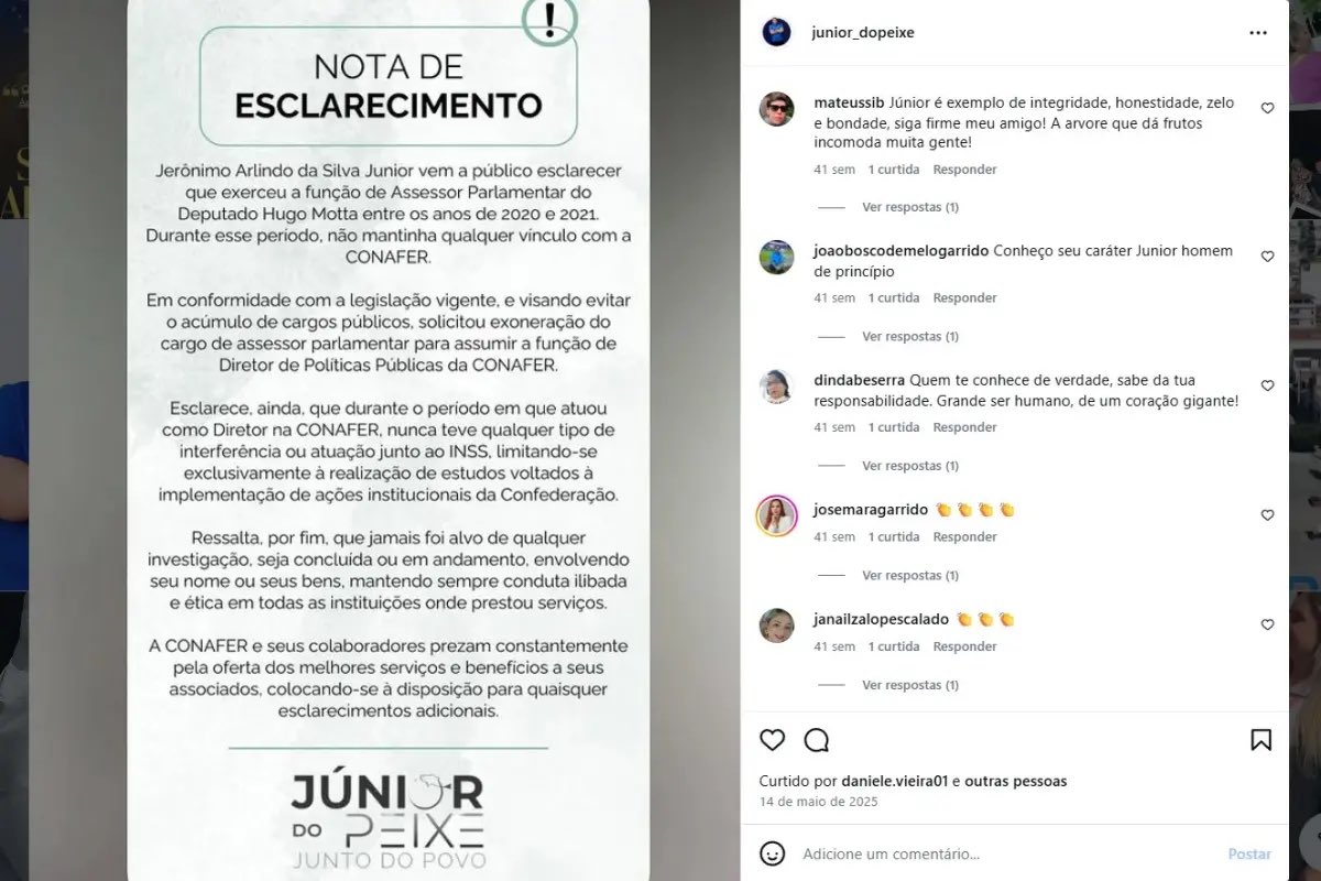🚨URGENTE: Ex-assessor de Motta, Júnior do Peixe, com salário de R$ 3 mil, movimentou R$ 3 milhões em apenas 6 meses.