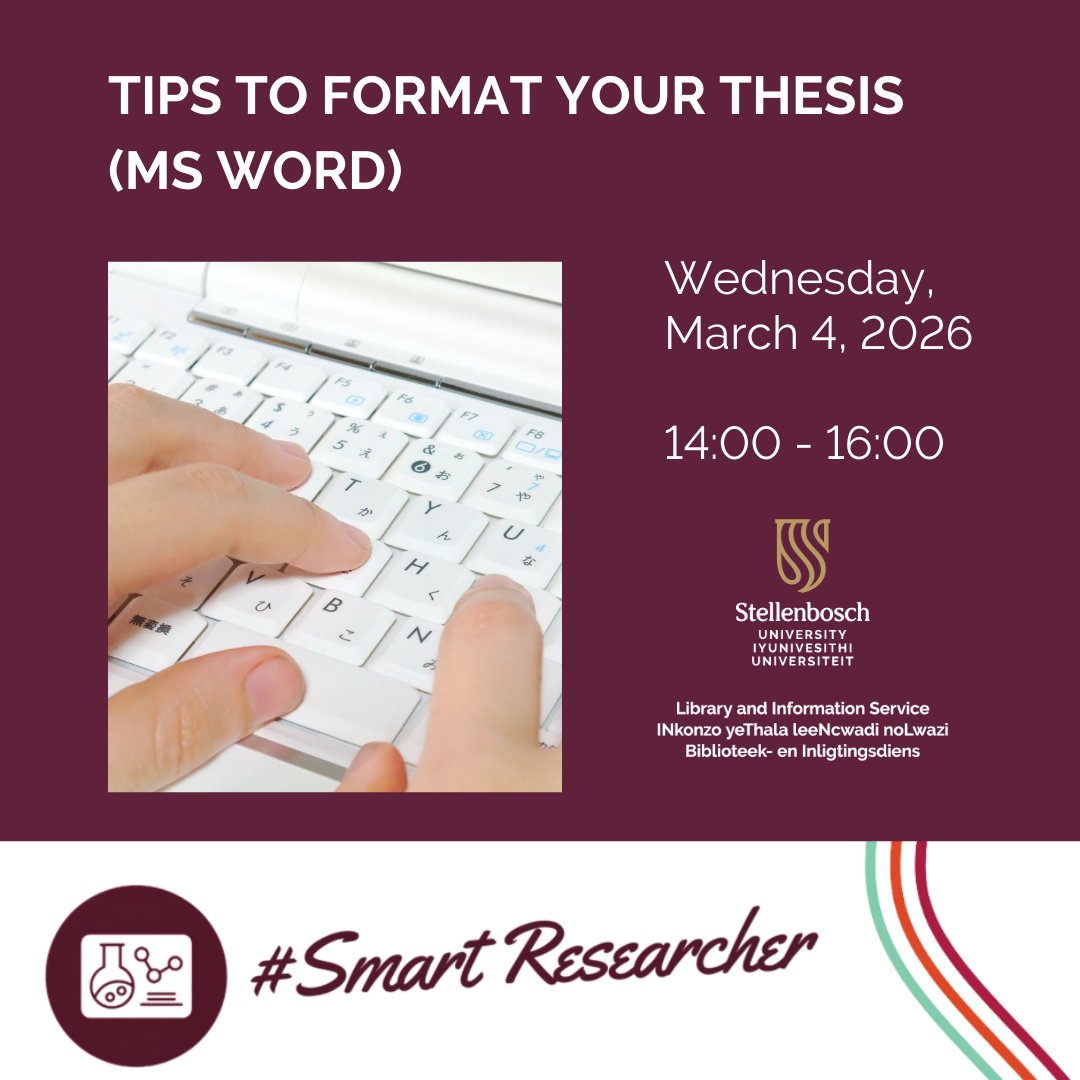 Stellenbosch University Library tweet media