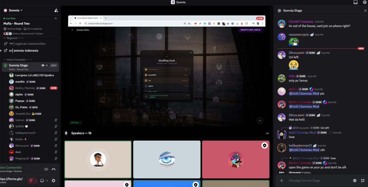 <a href="/Somnia_Network/">Somnia</a> game night another round of mafia