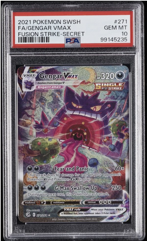 CardEdgeSignals's tweet photo. 🚨 CARD EDGE ALERT 🚨

Gengar VMAX #271 PSA 10
Market Value: $1,863
Current Listing: $1,642

Expected Fair Value Range: $1,850–$2,050

Signal: Liquidity gap — favorable entry zone forming

High-liquidity asset trading below recent comp range.

Link Below 👇

#Pokemoncards #cardflipping