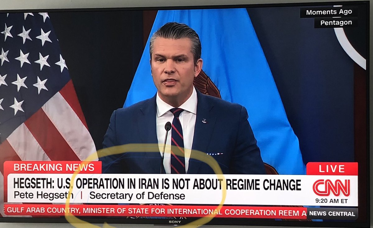 ⁦<a href="/CNN/">CNN</a>⁩ ⁦<a href="/KateBolduan/">Kate Bolduan</a>⁩ Why do you guys resist calling the Department what it is..Dept Of WAR, not Defense. Are you stupid or like Gulf of America, you refuse to do anything ⁦<a href="/realDonaldTrump/">Donald J. Trump</a>⁩ does. Shameful &amp; disrespectful. ⁦<a href="/SecWar/">Secretary of War Pete Hegseth</a>⁩ ⁦<a href="/PeteHegseth/">Pete Hegseth</a>⁩
