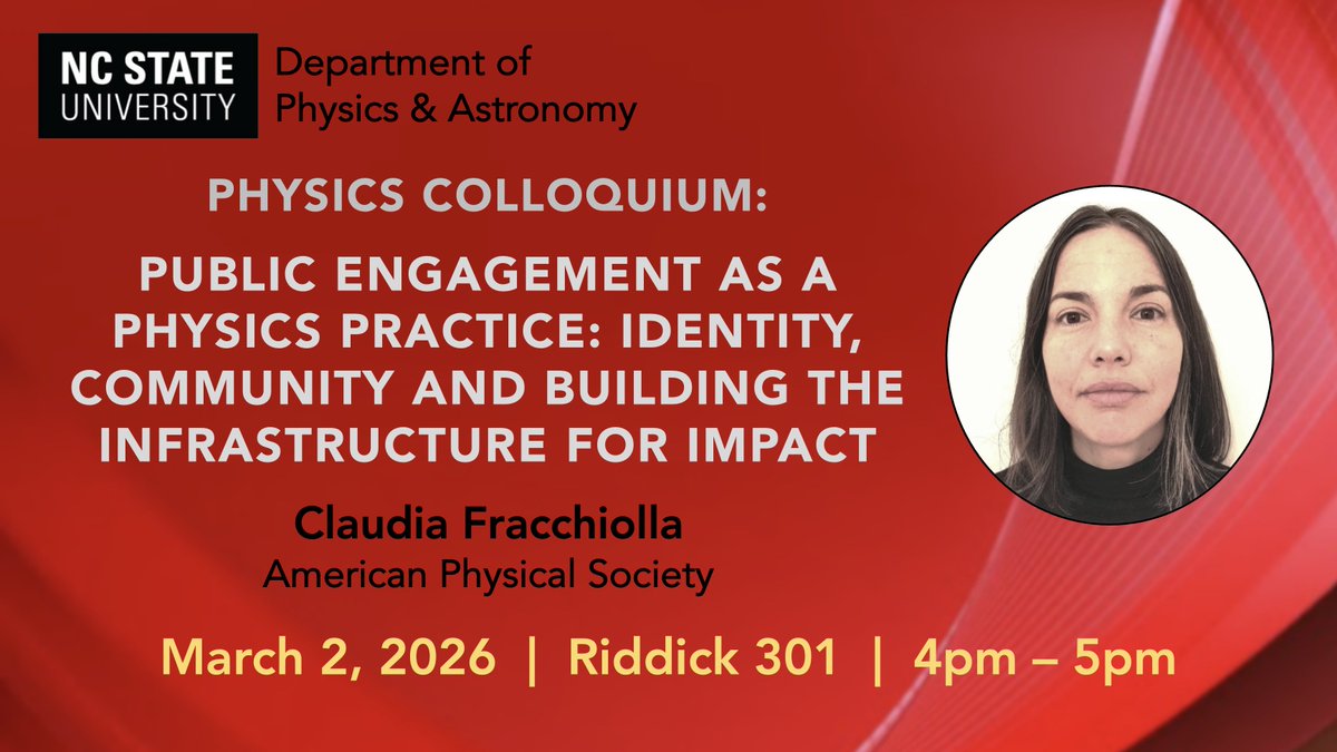 NC State Physics and Astronomy tweet media