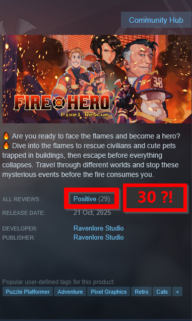 Fire Hero - 🔥Wishlist on Steam🔥 tweet media