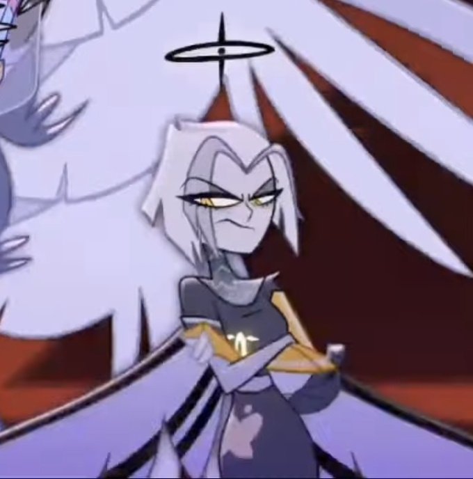 #lutehazbinhotel 

 Mi frame favorito de Lute en el mitin de Vox, esa expresión simplemente es perfecta, lastima que no este más HD 🖤🤍🙏🏻