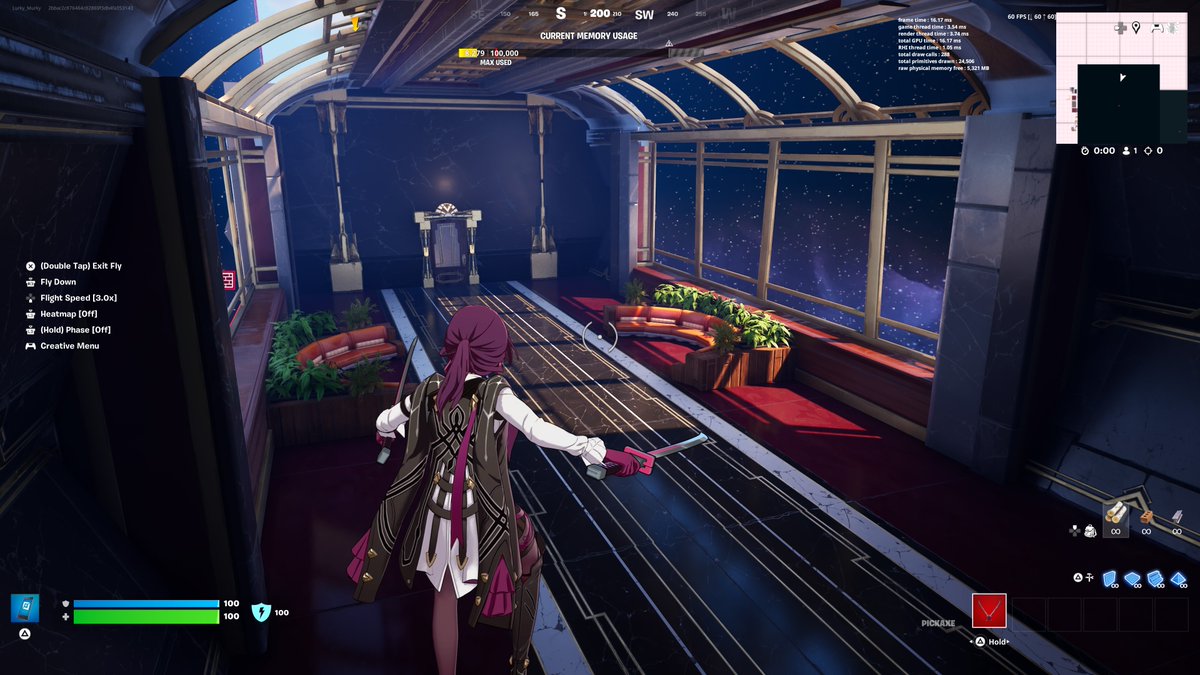 Astral Express: Off to a great start on modeling the interior. Dealing with the Express's odd frame structure was kind of a challenge but I managed to make it pretty accurate. Wasn't able to work on too much due to work.

#fortnitecreative 
#HonkaiStarRail
