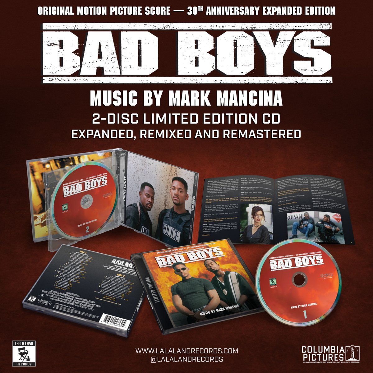 WarmButter's tweet photo. Two projects out today! First up is the art direction for the 30th anniversary of Mark Mancina's score to BAD BOYS.  Check it out here:
https://t.co/1wutEPP4jA https://t.co/fDEE846Ppz
