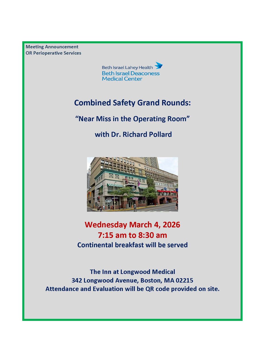 BIDMC Department of Surgery tweet media