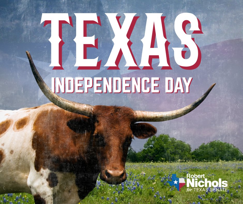 SenatorNichols's tweet photo. On March 2, 1836, William B. Travis and 58 others declared Texas a free Republic at Washington-on-the-Brazos. Thanks to their courage and determination, we have the Lone Star State we know today. #TexasIndependenceDay https://t.co/ZVkJ9nea2m