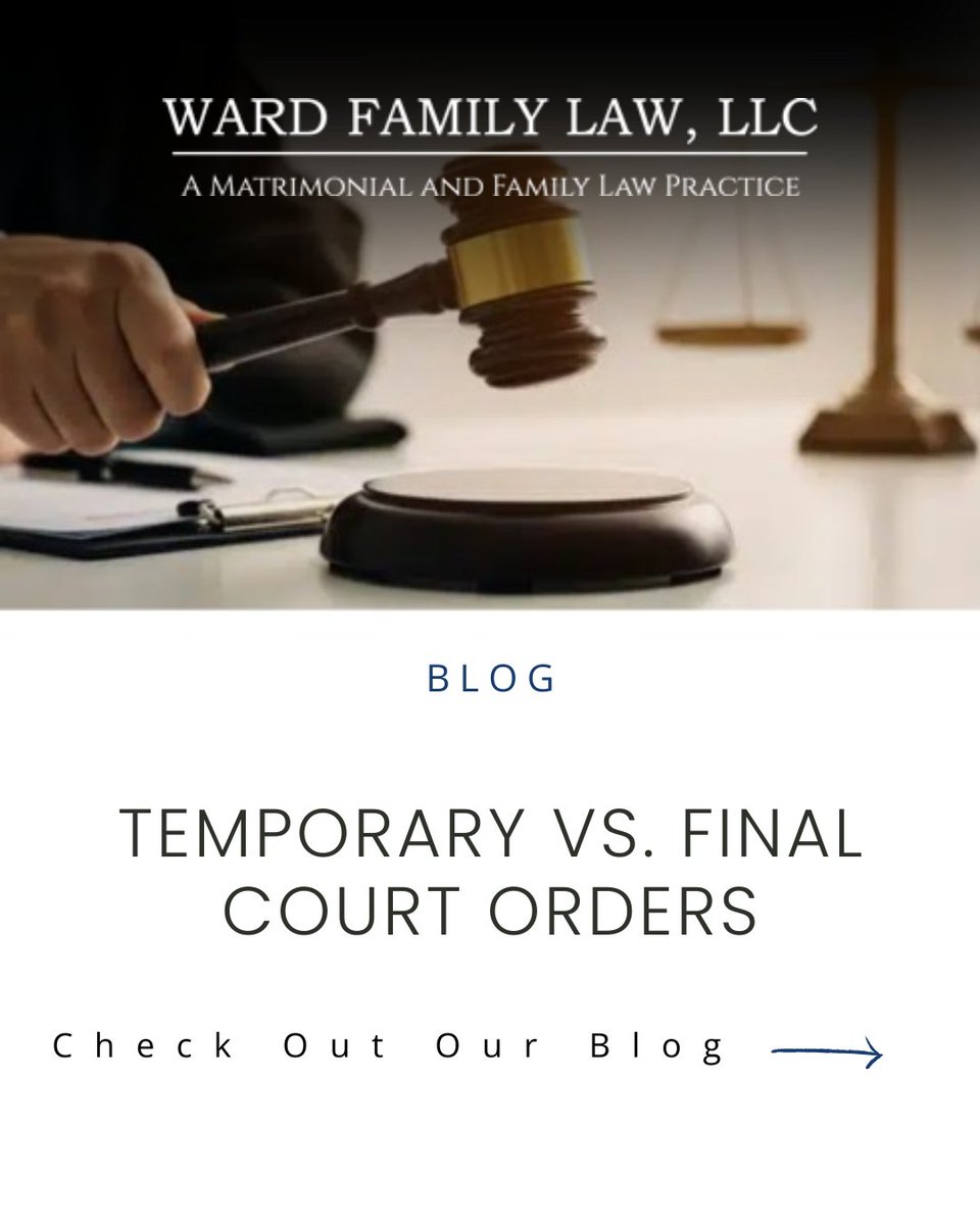 WARDFAMILYLAW1's tweet photo. Understanding the differences between temporary and final court orders can help you navigate your family law case with confidence. Learn how these orders impact your rights and responsibilities at every stage by reading our blog.
#FamilyLaw #BlogPost

https://t.co/RVmhmut0B0 https://t.co/0Ln7jJe0PI