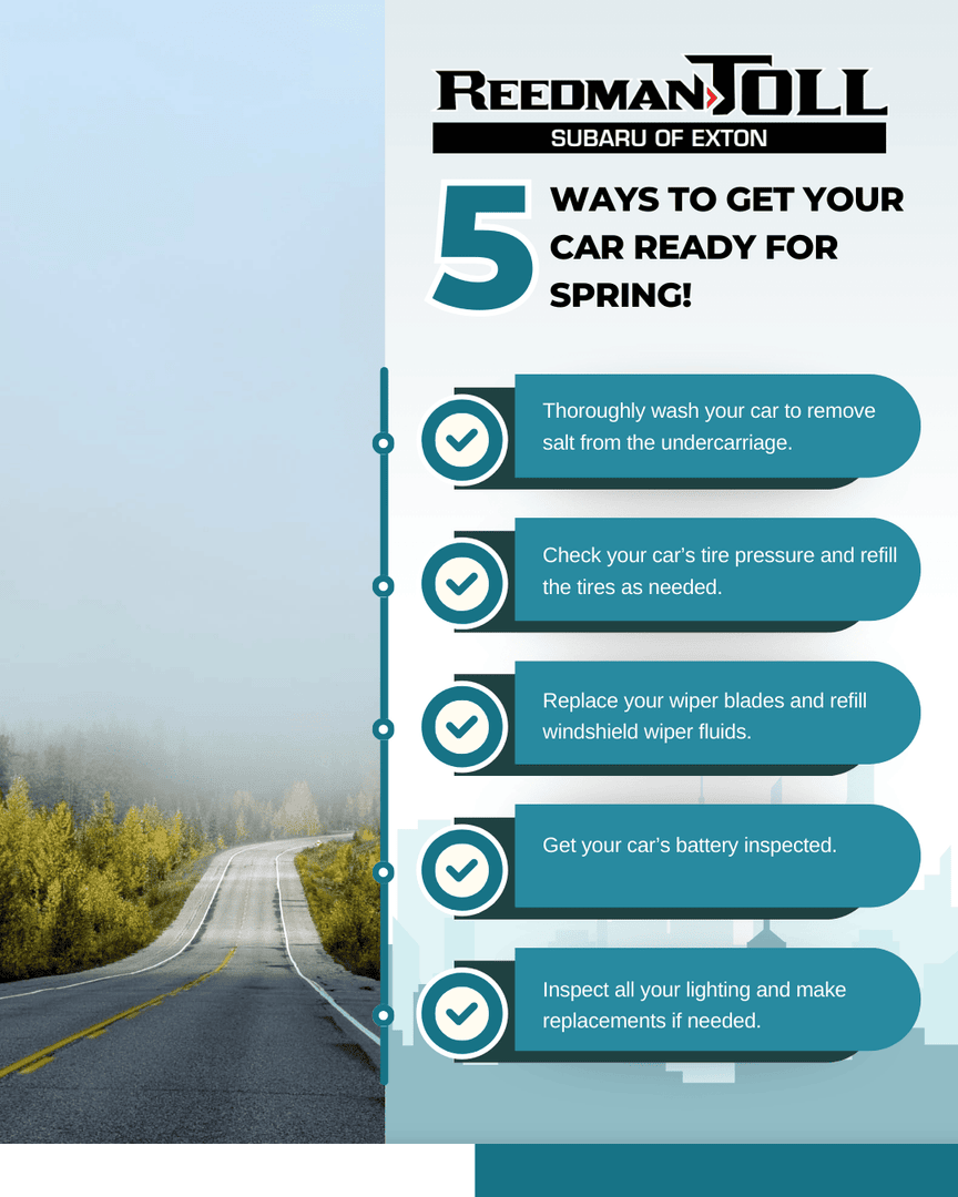 RTSubaruExton's tweet photo. It may still feel like winter, but spring is right around the corner! ⛅

Get ready for the warmer weather with us by scheduling your next maintenance appointment!

#reedmantoll #subaru #subielove #reedmantollsubaru #extonpa https://t.co/9QHW12Fqq7