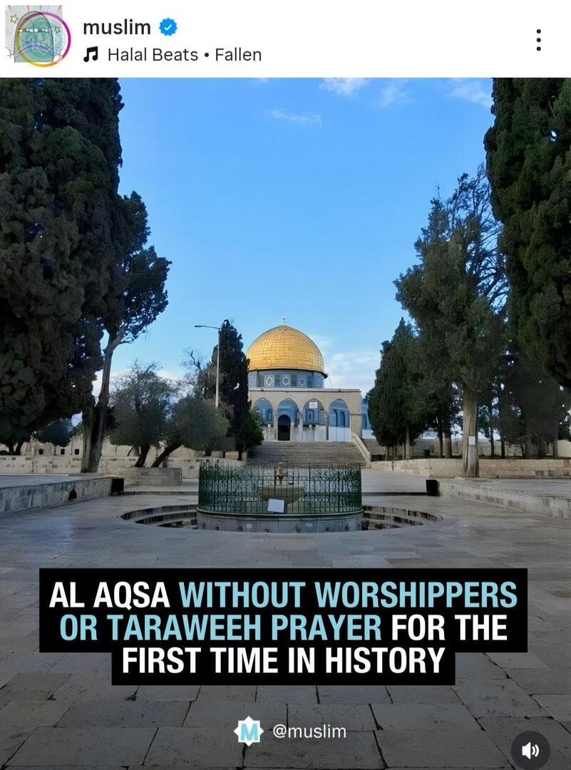 tanyarlfes's tweet photo. 💚 Muslim only

I just feel broke! Al Aqsa ini amanah Rasulullah, tapi skrg kayak gini 🥀💔 https://t.co/JOpdT9HqgZ