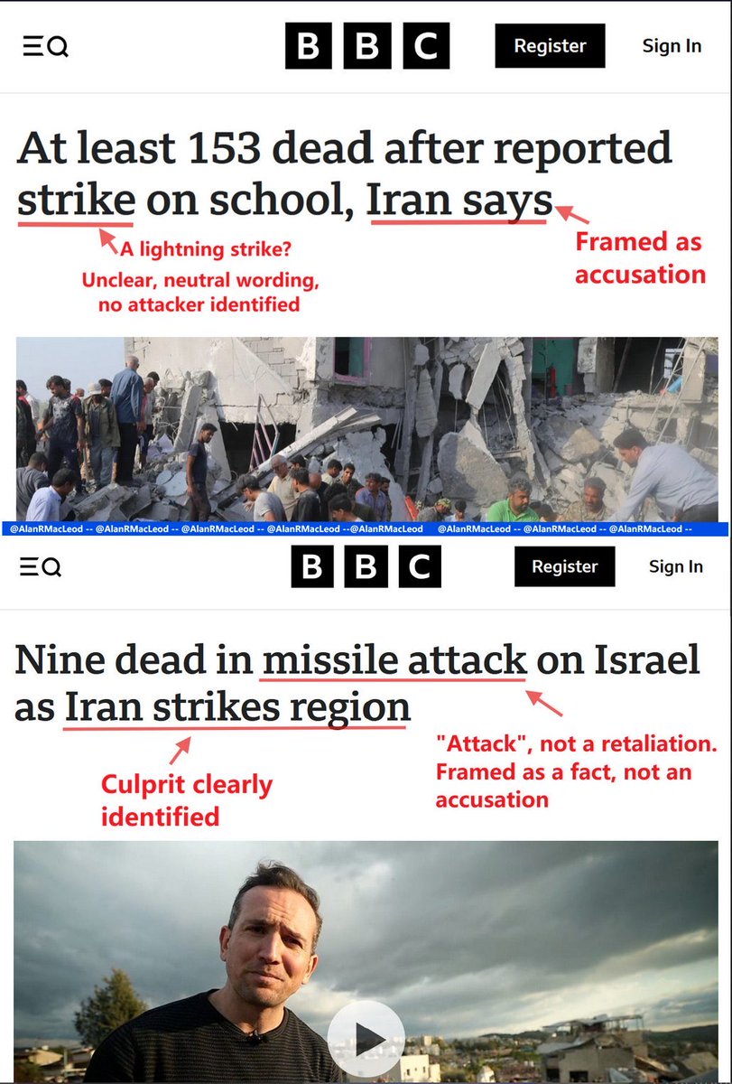 ThatBoyKhalifax's tweet photo. this is also a manifestation of the racist ideology the west has towards non-white people. the only explanation for this behavior by the bbc is that it doesn’t see the iranians as human beings, while the israelis retain the title of “chosen people.” beware of the lies: https://t.co/rpYaXTkVgV