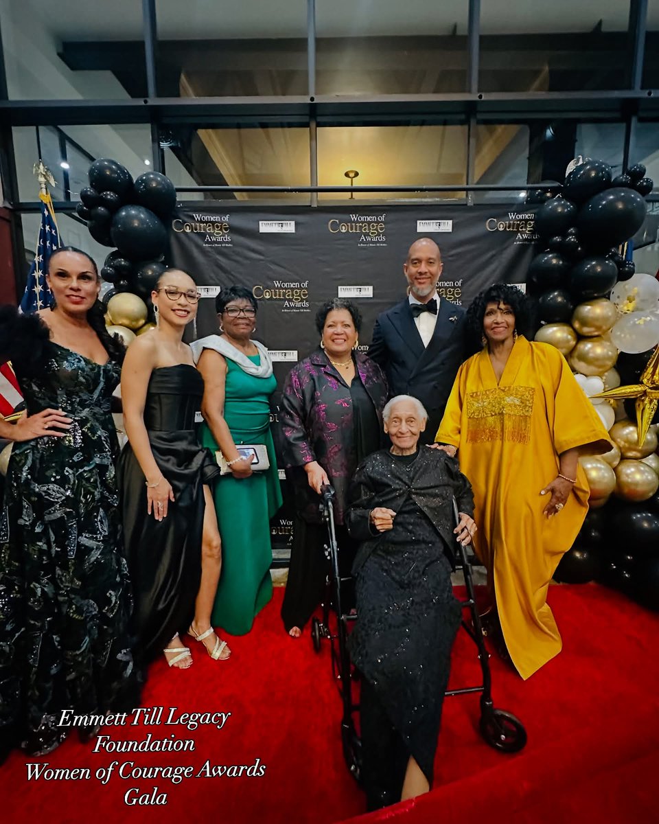 EmmettTill's tweet photo. #WomensHistoryMonth - Thelma Wright Edwards, our 2025 Woman of Courage Awardee, is the oldest living relative of #EmmettTill. She is the daughter of #MosesWright and Elizabeth Smith Wright.

Thelma has lived in the same household as Emmett and #MamieTillMobley. 🖤 https://t.co/eL8yIZebcw
