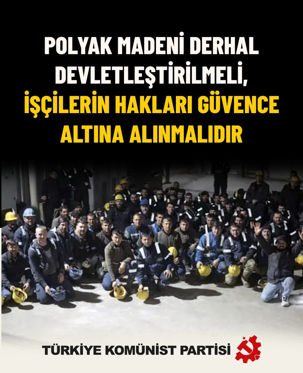 Polyak Madeni derhal devletleştirilmeli, işçilerin hakları güvence altına alınmalıdır

İzmir Kınık’ta Polyak Eynez maden ocağında çalışan işçiler gasp edilmeye çalışılan hakları için mücadele yürütüyor. Fiba Holding'in yıllarca hem yeraltındaki zenginliği hem işçileri sömürdüğü