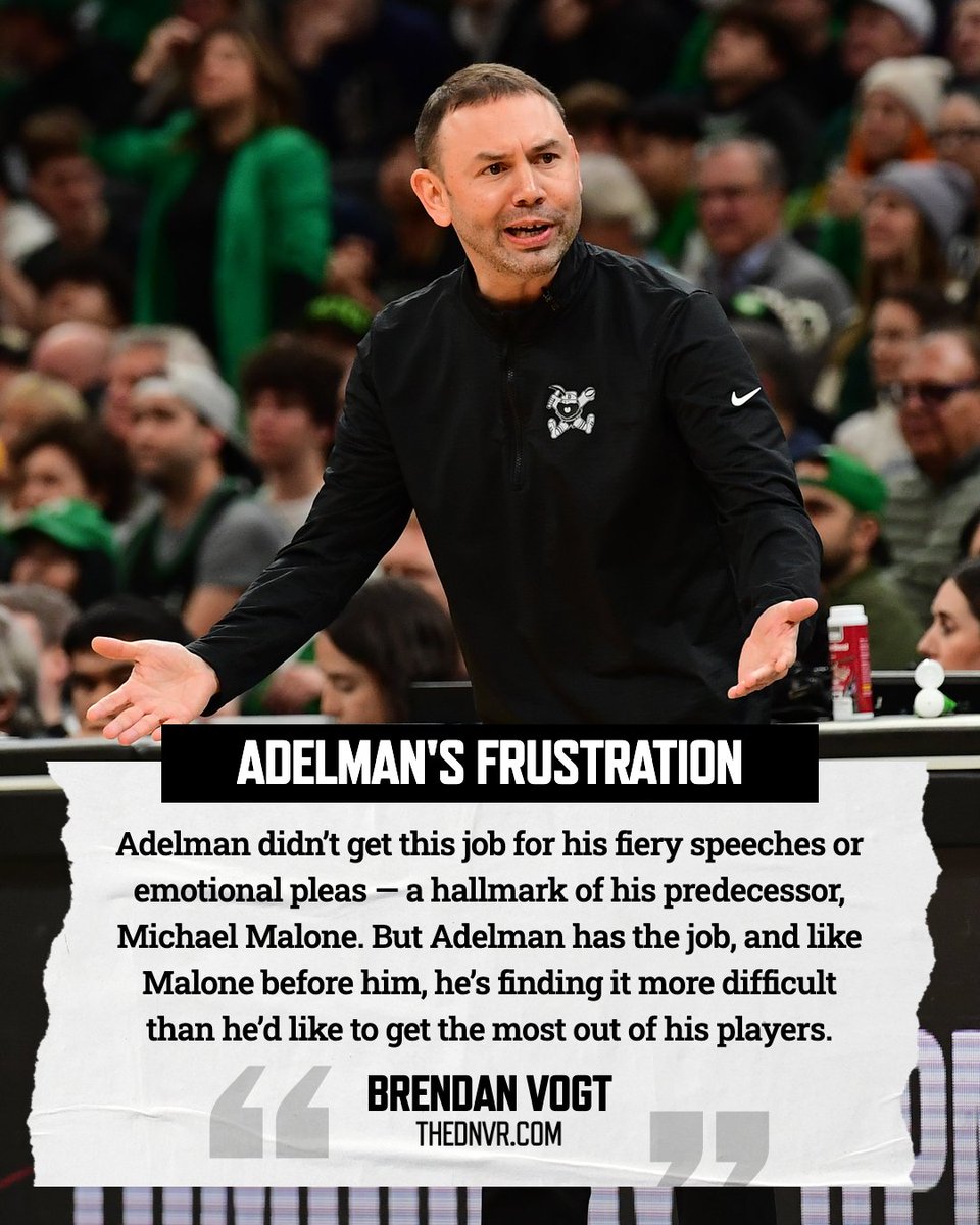 DNVR_Nuggets's tweet image. David Adelman held out as long as he could before dropping the hammer.

Last night, he was as frustrated as he's been all season.

"I told them after the game that’s just inexcusable."

✍️ @BrendanVogt 
🔗 thednvr.com/why-david-adel…