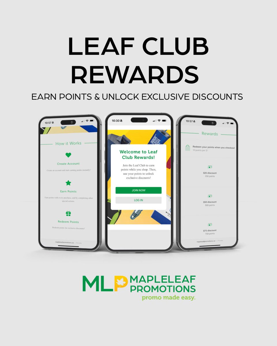 mapleleafpromos's tweet photo. The more you promo, the more you save! 📦✨ 

Join Leaf Club Rewards and turn orders into exclusive discounts. Sign up now for 200 bonus points!

Register here: https://t.co/0EfzzJDlb7

#PromotionalItems #PromoMadeEasy #B2BMarketing #LeafClub #MapleLeafPromotions https://t.co/LKDbFdzLZw