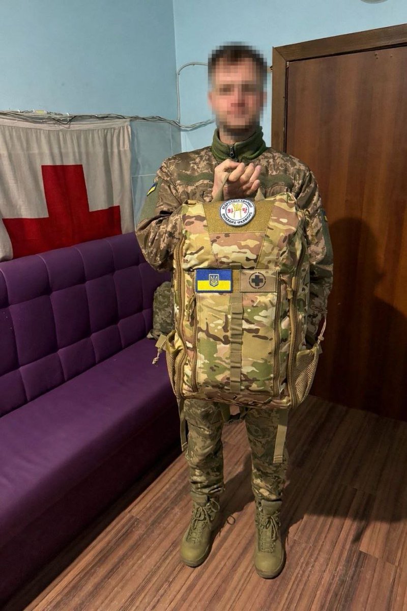 PLEASE REPOST THIS SO IT CAN REACH AS MANY PEOPLE AS POSSIBLE!!

1 combat medic backpack has been delivered to Medical Company of the 112th Separate Brigade of the Territorial Defense Forces of Armed Forces of Ukraine. There are many who are in needs of combat medic backpacks. We