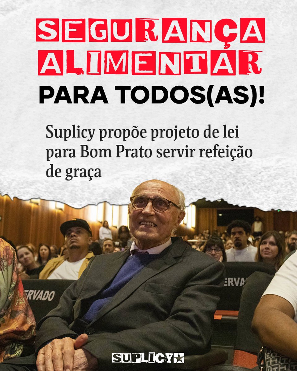 esuplicy's tweet photo. Protocolei um PL que assegura a gratuidade total das refeições no Programa #BomPrato. Hoje, o sistema de cobrança simbólica (R$ 0,50 e R$ 1,00) gera custos operacionais e barreiras para os mais vulneráveis, além de depender de cartões de identificação + https://t.co/0LqCXYIMTM