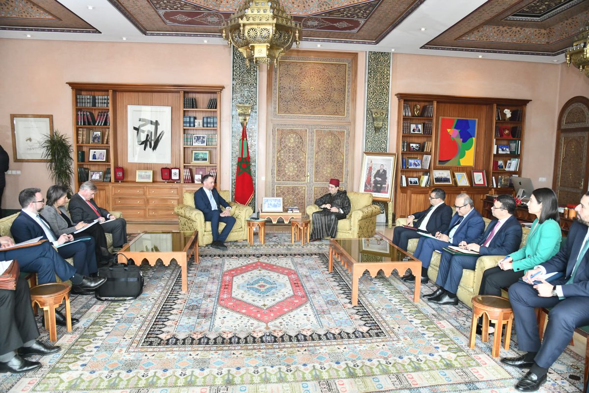 🇲🇦🇧🇪 MFA Nasser Bourita held talks, today in Rabat, with the Deputy Prime Minister and Minister of Foreign Affairs, European Affairs and Development Cooperation  of the Kingdom of Belgium, Mr. Maxime Prévot