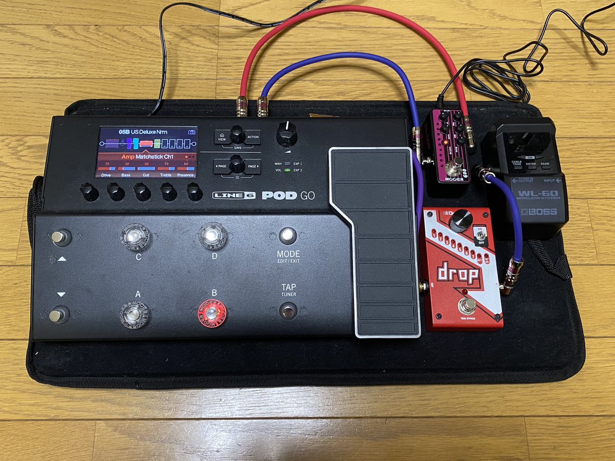 makorockrebirth's tweet photo. 今回歪に新しくMOOERマイクロプリアンプ09(ENGLモデル)を投入‼️
抜けがいいのもそうだけどエフェクトLOOPを利用してPodGoをバイパスさせる事で歪とクリーンを分けてEQ、Volを設定できるので環境の違う場所でも即座に対応しやすい🎵
#MOOER
#PodGo https://t.co/Vppjeu2Ufv