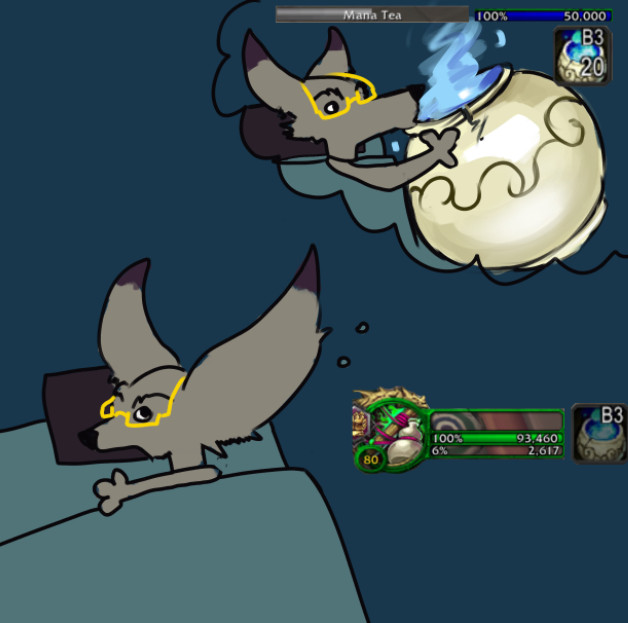 tbkoala's tweet photo. (Idk if ill be posting here anymore after this, but have this random drawing i did of Meushe based on that fish drinking water meme.)

Mistweaver monks be like: https://t.co/KxUlAQebFv