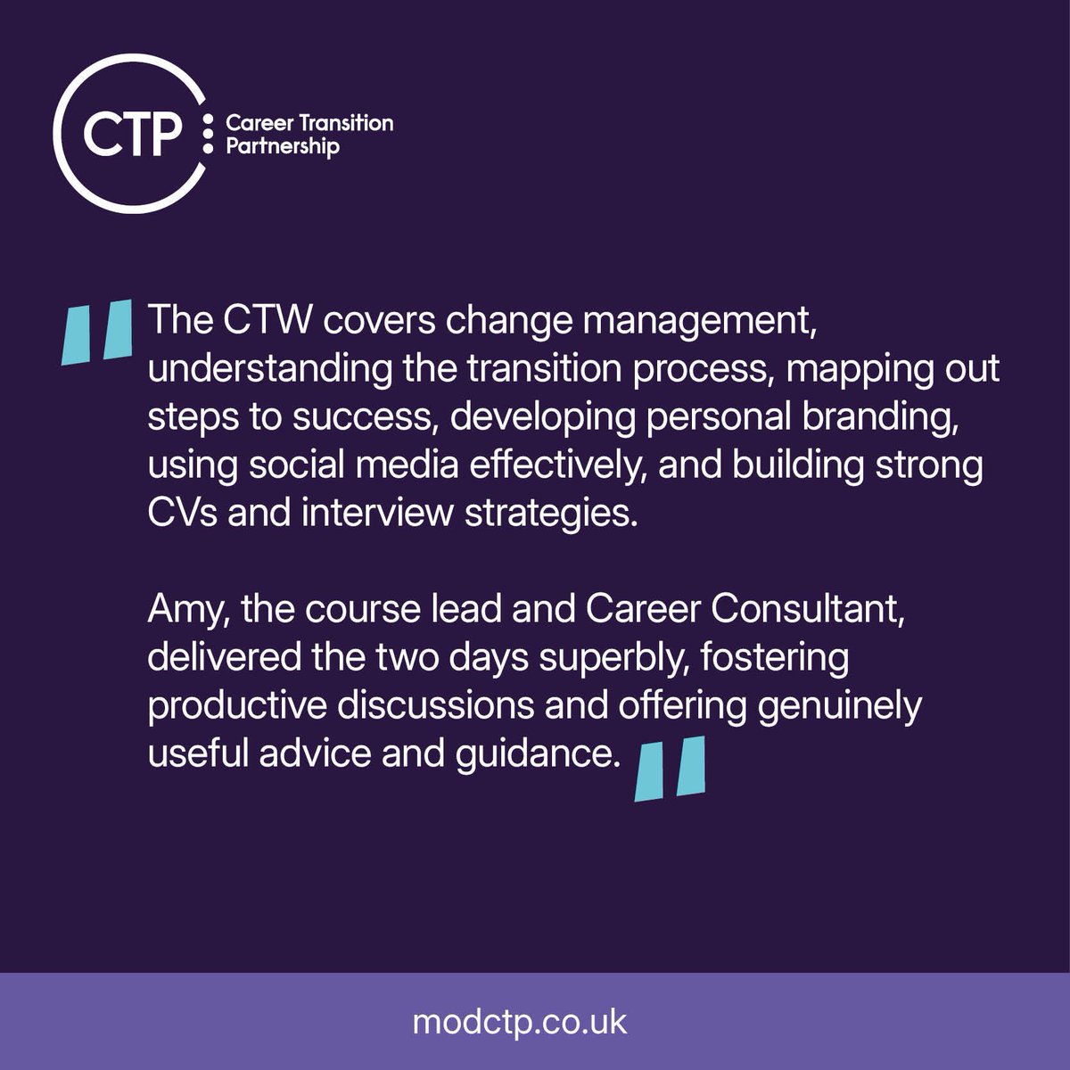 Career Transition Partnership (CTP) tweet media