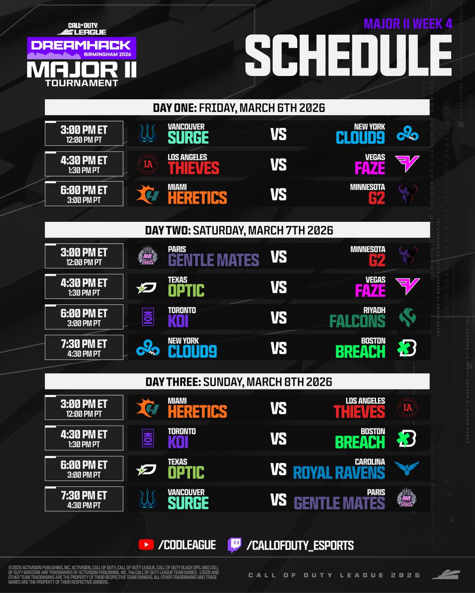 Call of Duty League tweet media