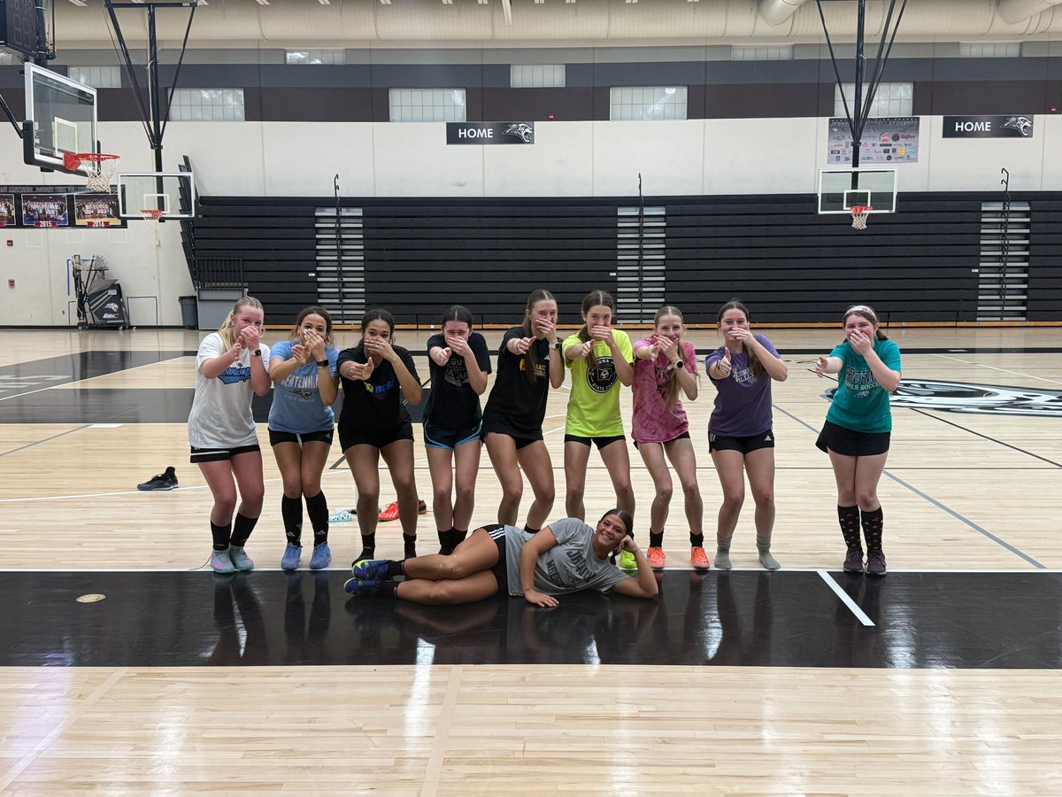 ACHSJagsSoccer's tweet photo. Yeah, I don't understand it either. But they are our penultimate open gym champs, and they can pose however they like. The season is nigh! #tfp https://t.co/pCjaHB9fU8
