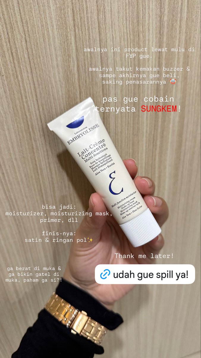 luciannetm's tweet photo. MOISTURIZER YANG BANTU KULIT GUE CALMING LEBIH CEPET!

awalnya gue di endorse sm brand ini, tapi pas gue pake ini beneran bagus, gue sampe ga paham ko bisa ya disaat kulit gue lagi kering begini bisa di make up &amp; ttp flawless 😭 

ini adalah honest review dari gue! #embryolisse https://t.co/b0UdC760J7