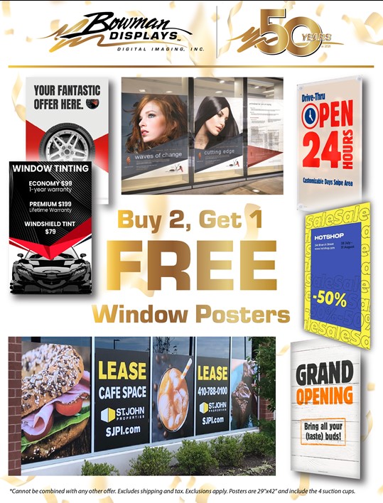 BowmanDisplays's tweet photo. Check out our March promo! Celebrate our 50th year with us! https://t.co/BRDSMV8SGk https://t.co/4gRo6JXVDB